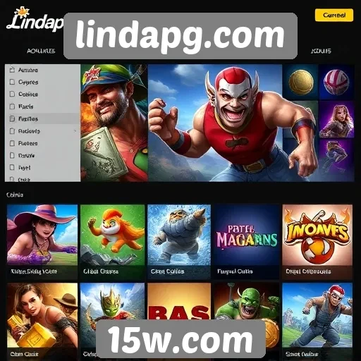 diversidade de jogos disponíveis em lindapg.com impressiona